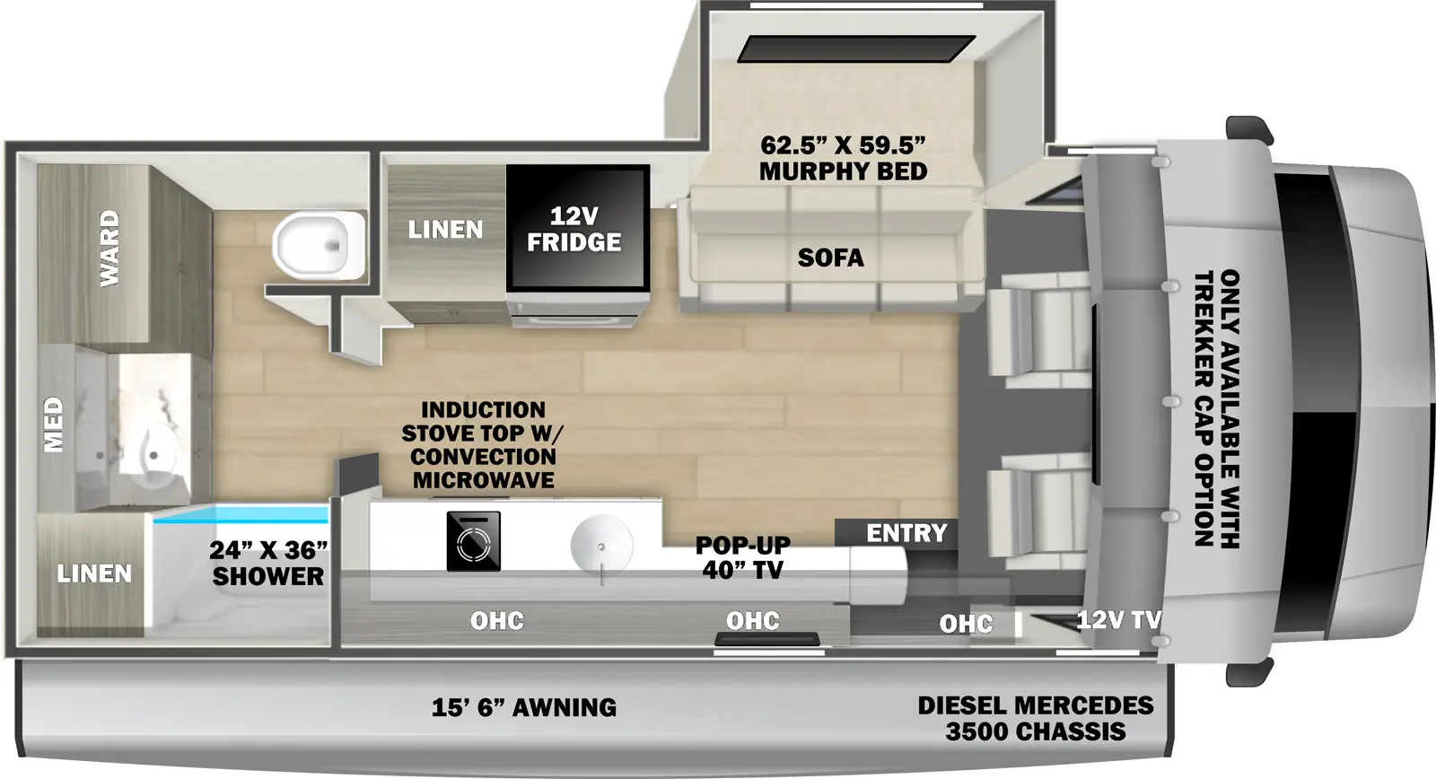 Sunseeker 2400M Floorplan